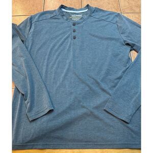 Fair Harbor Henley‎ Shirt Mens Sz Small Green UPF 50 Sun Protection Tencel